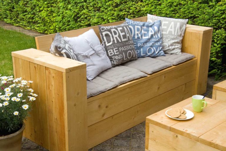 Fabelhafte Gartenbank Mit Stauraum Dnisches Bettenlager Bild